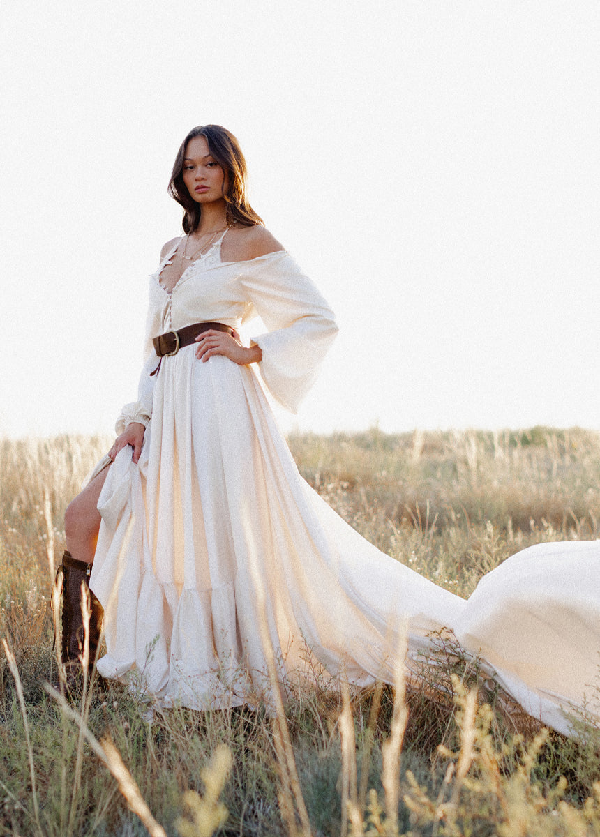 Lorna Impact Dress in Cream