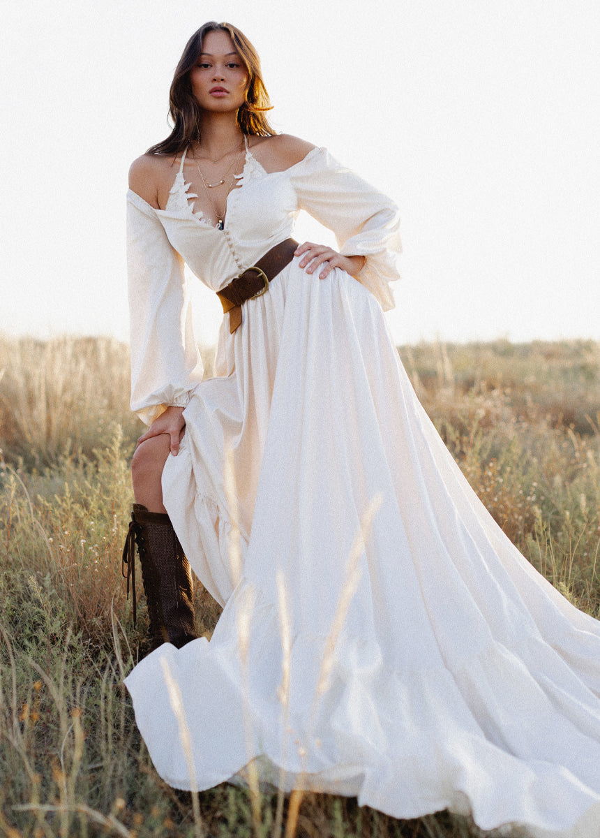 Lorna Impact Dress in Cream