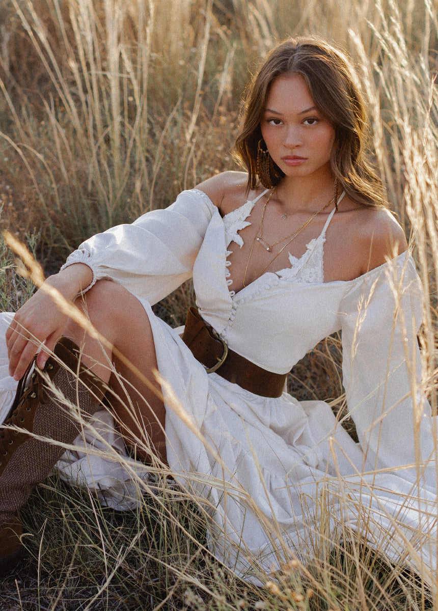 Lorna Impact Dress in Cream