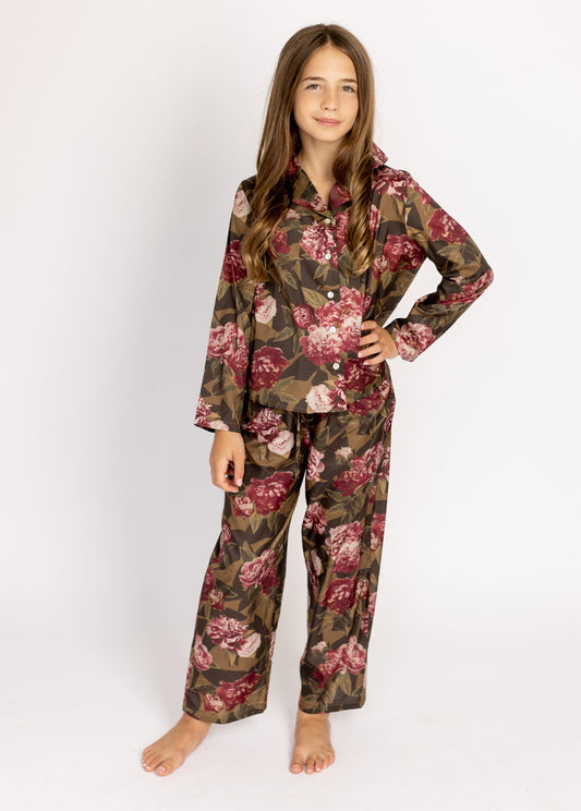 Lyanne PJ Set in Bistre Floral