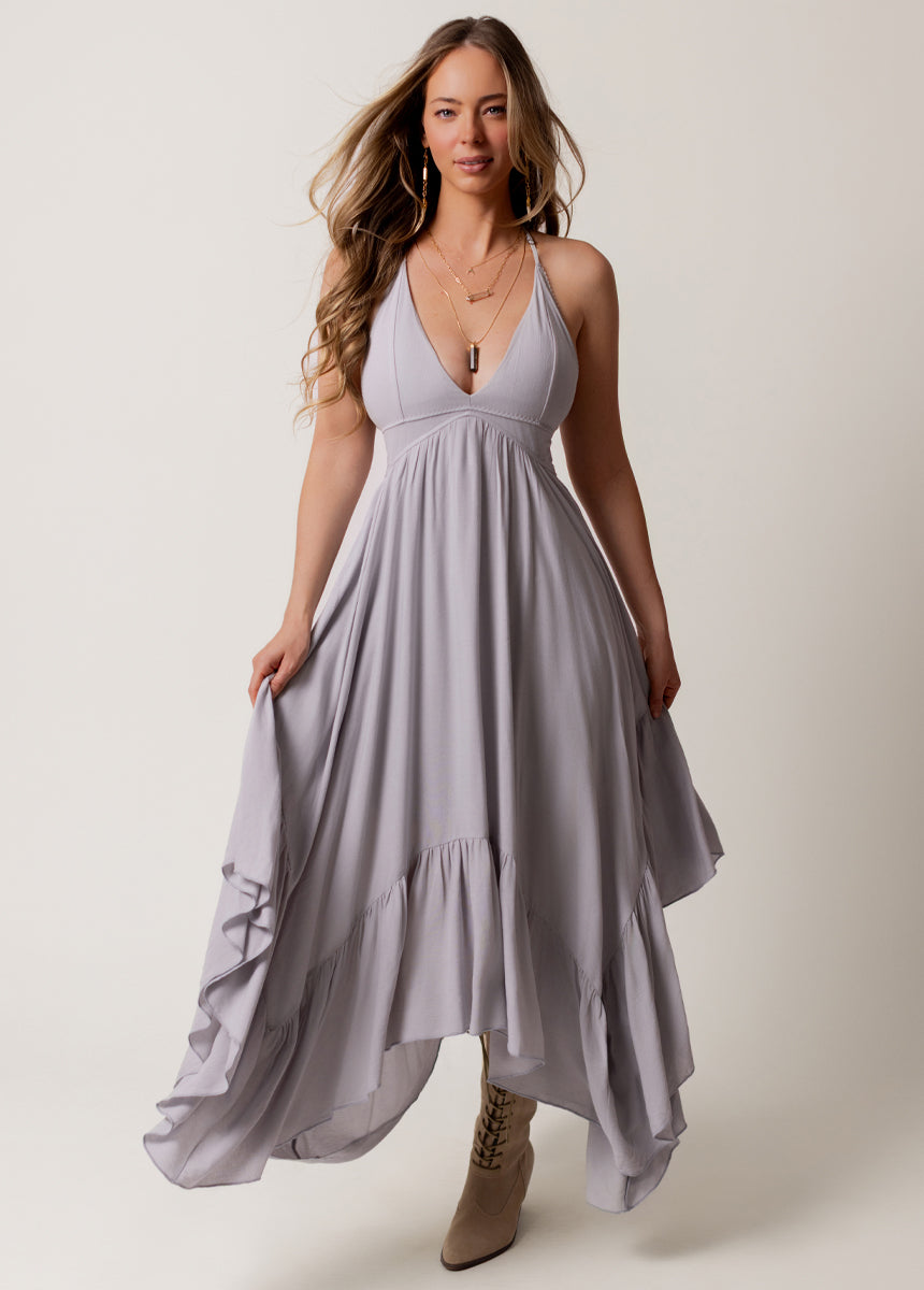 Lynsey Dress in Blue Fog