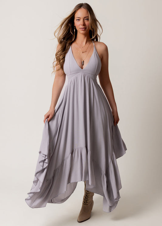 Lynsey Dress in Blue Fog