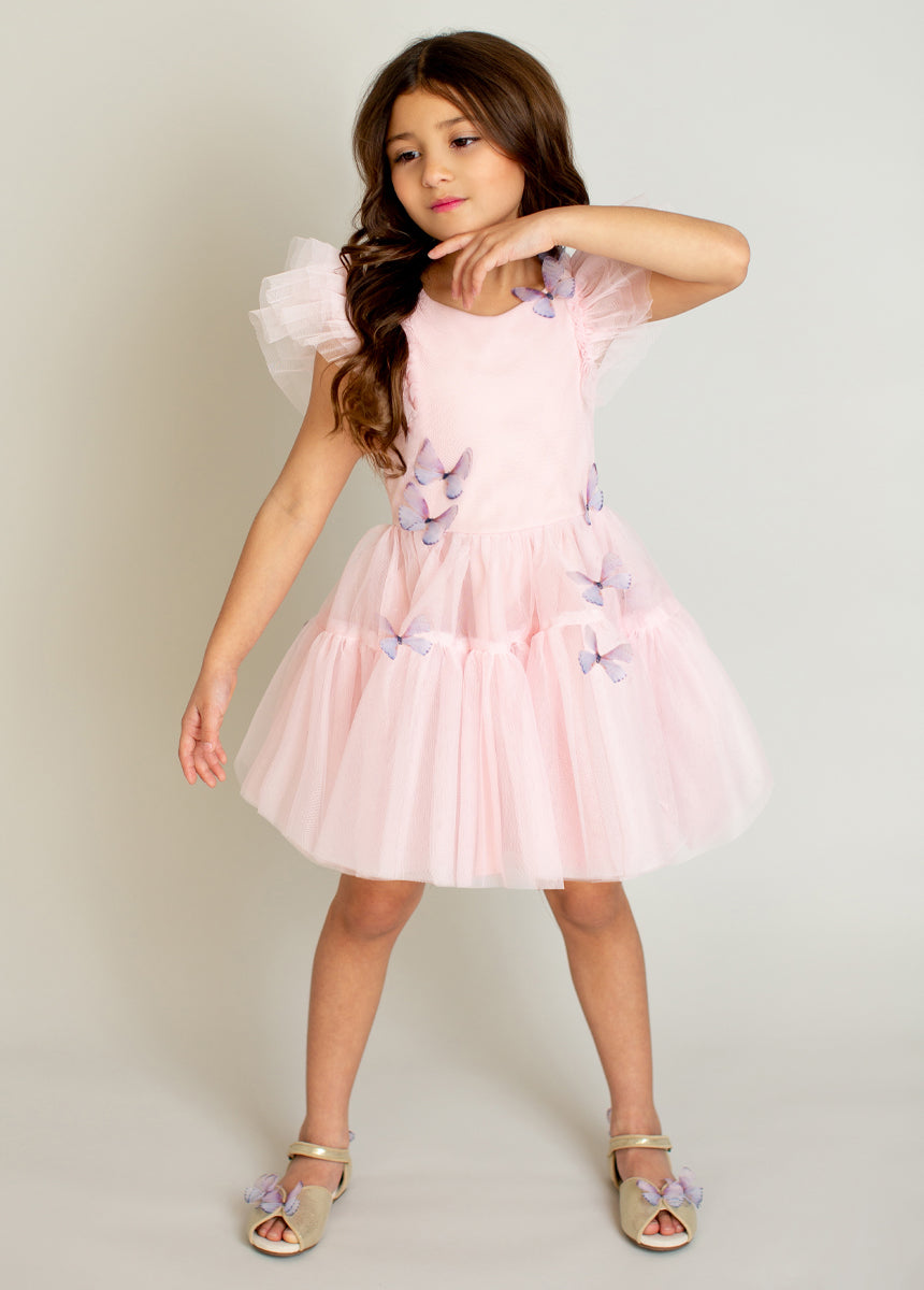 Mercedes Peep Toe Flats in Multi