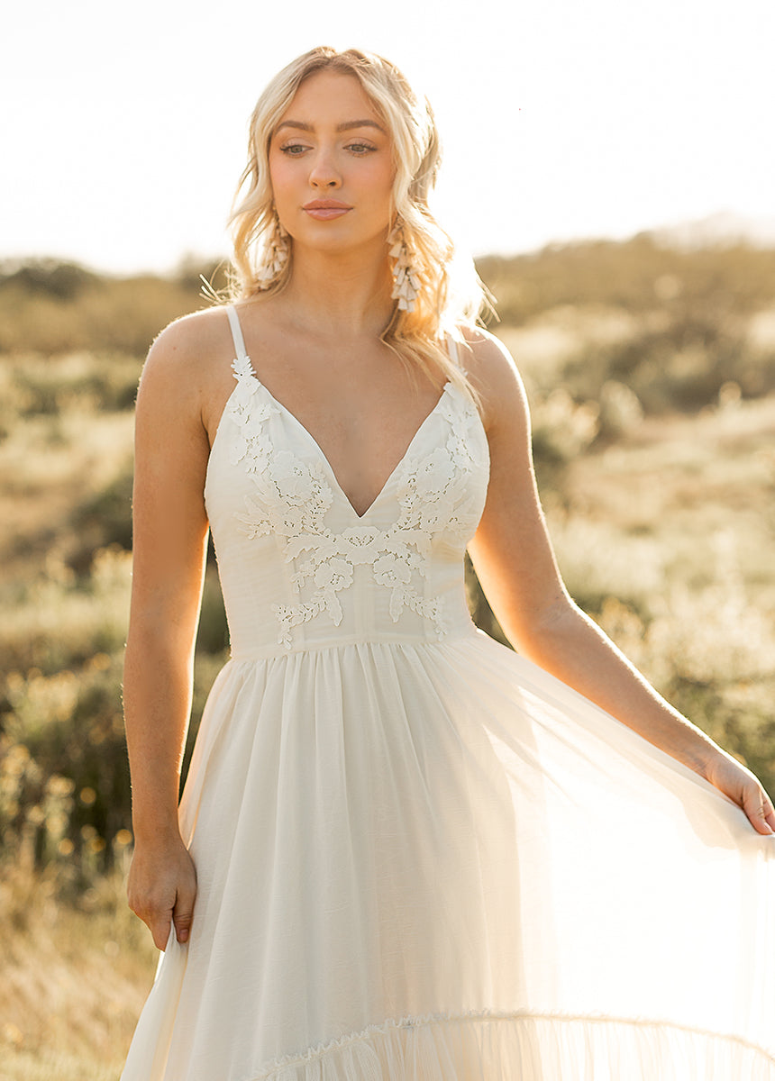 Mckenna Impact Dress in Cream