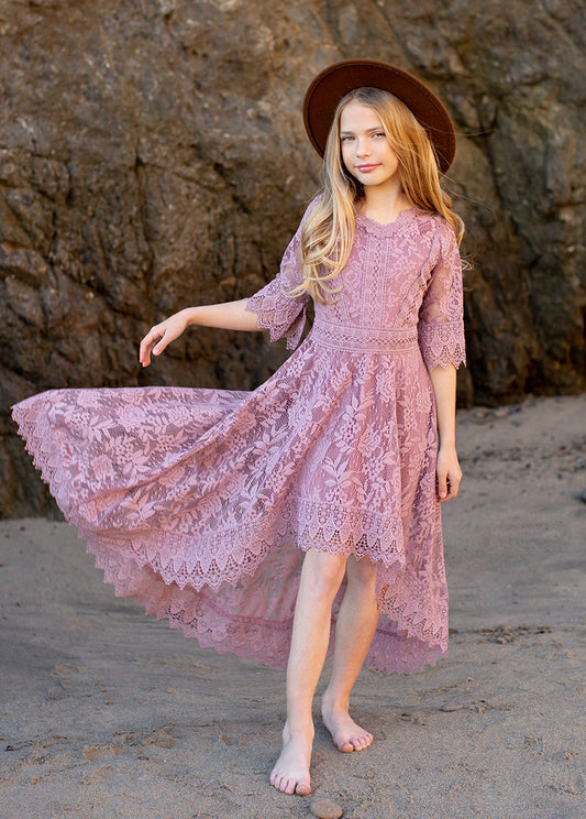 Maeby Dress in Dusty Orchid