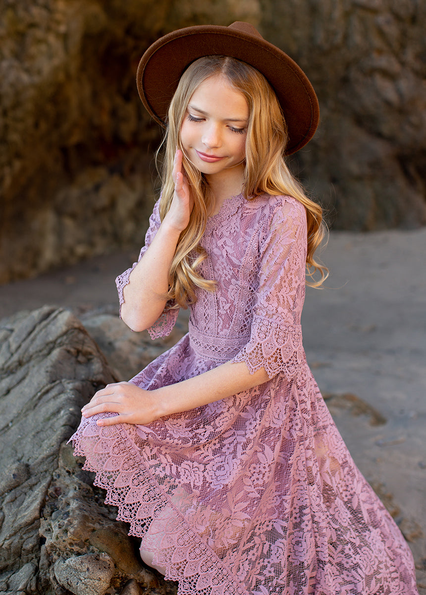 Maeby Dress in Dusty Orchid