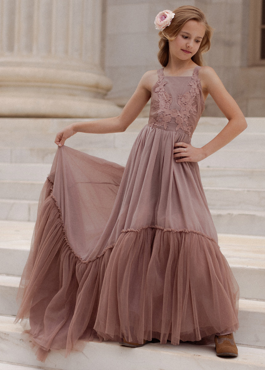 Maia Impact Dress in Rose Taupe