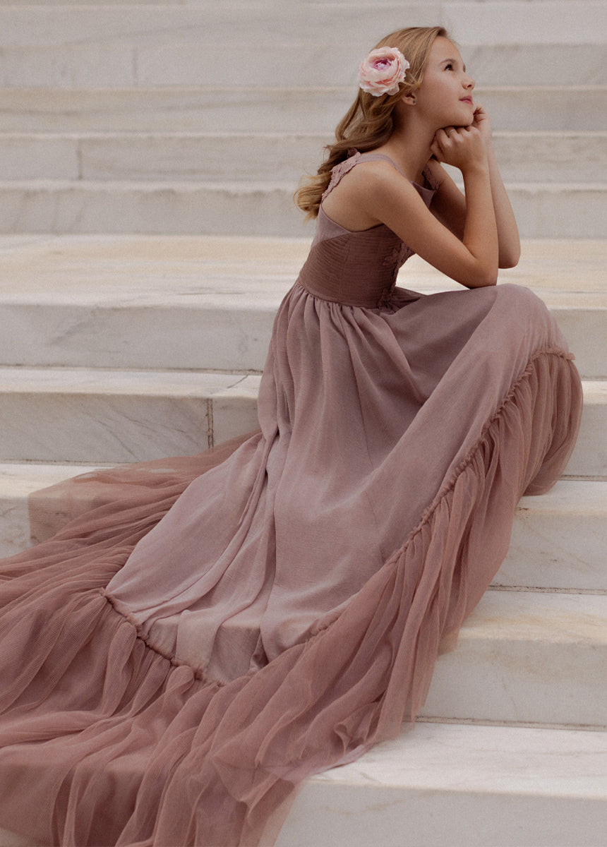 Maia Impact Dress in Rose Taupe