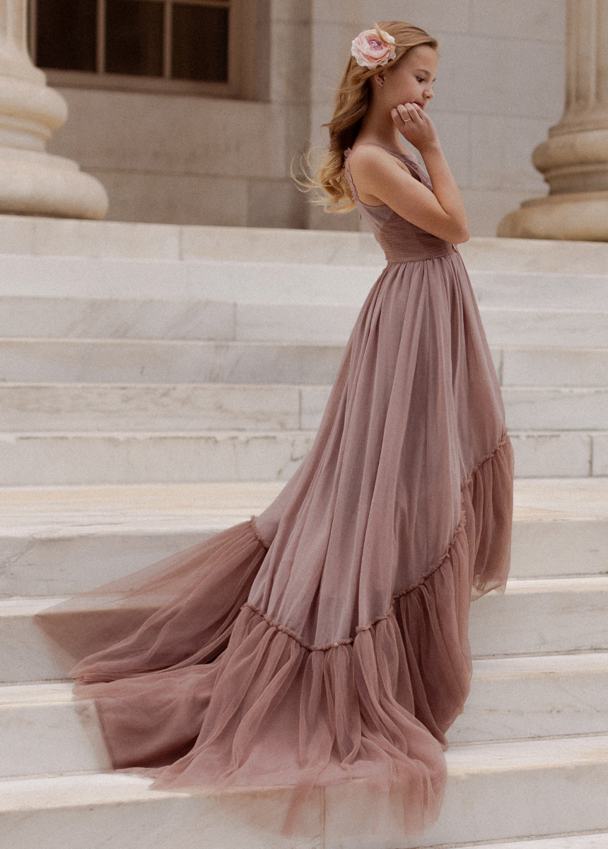 Maia Impact Dress in Rose Taupe