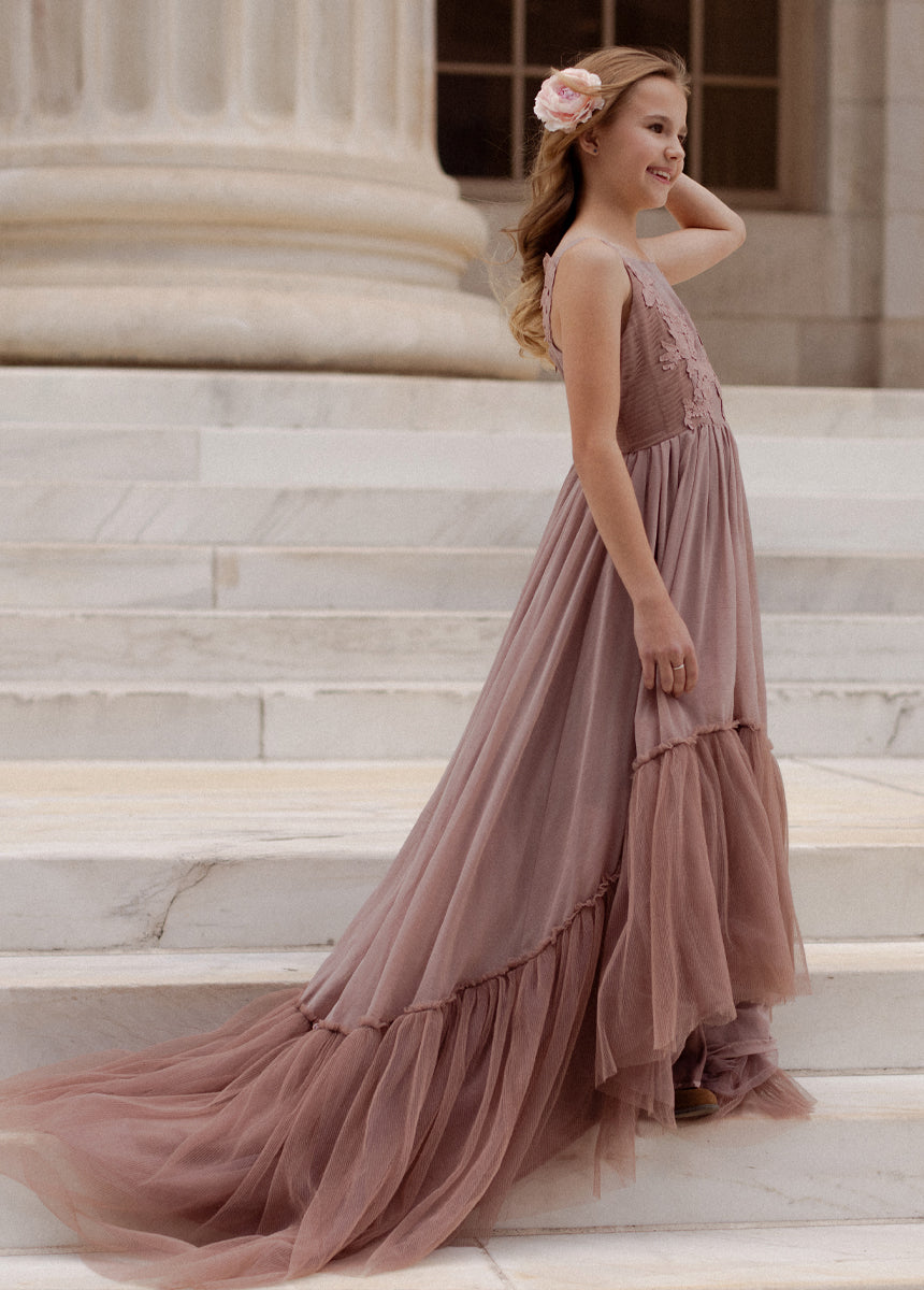 Maia Impact Dress in Rose Taupe