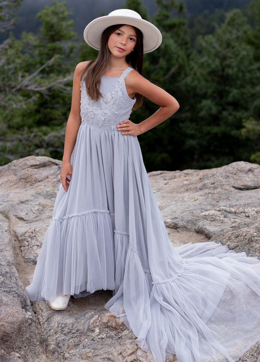 Maia Impact Dress in Blue Smoke