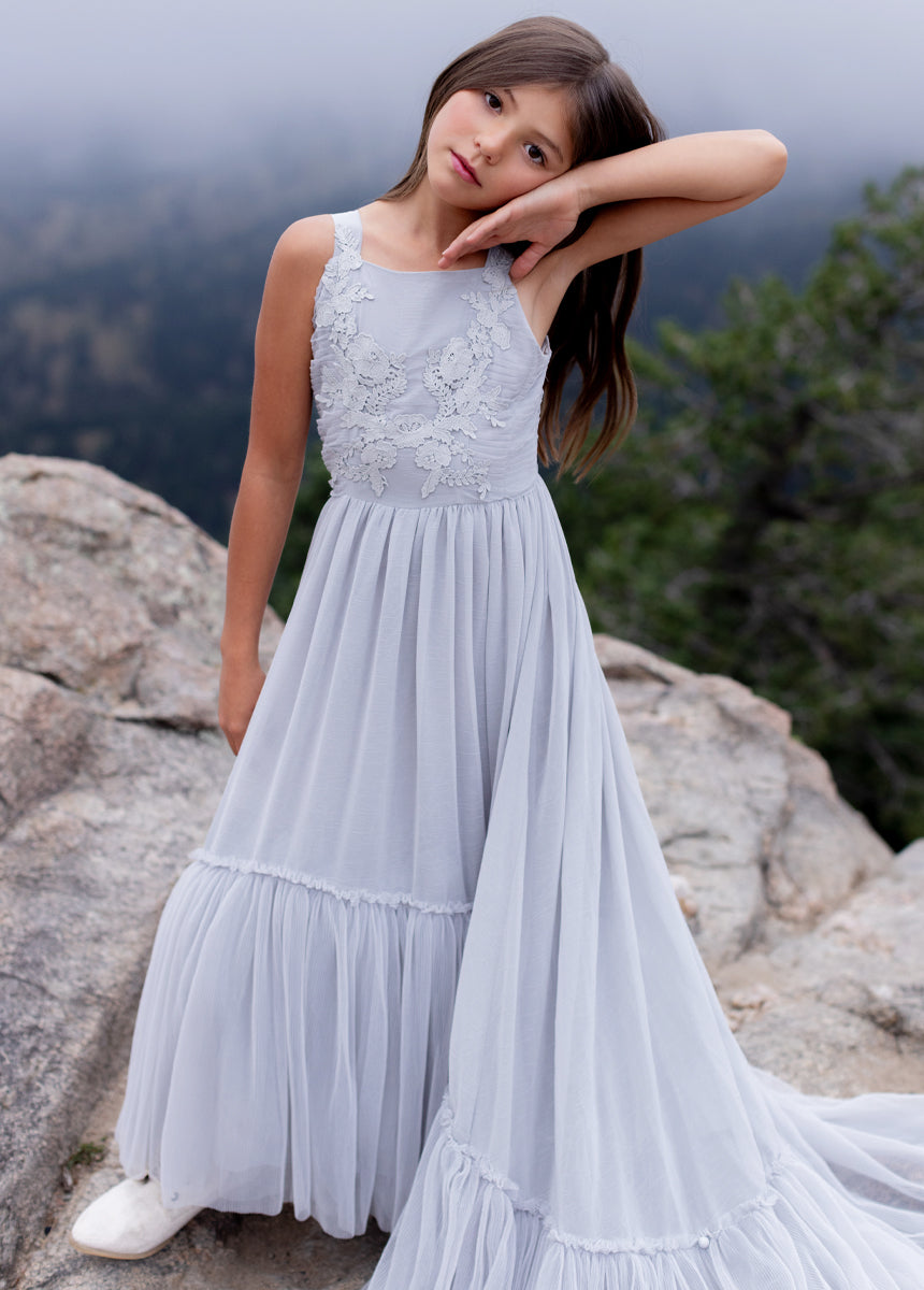 Maia Impact Dress in Blue Smoke