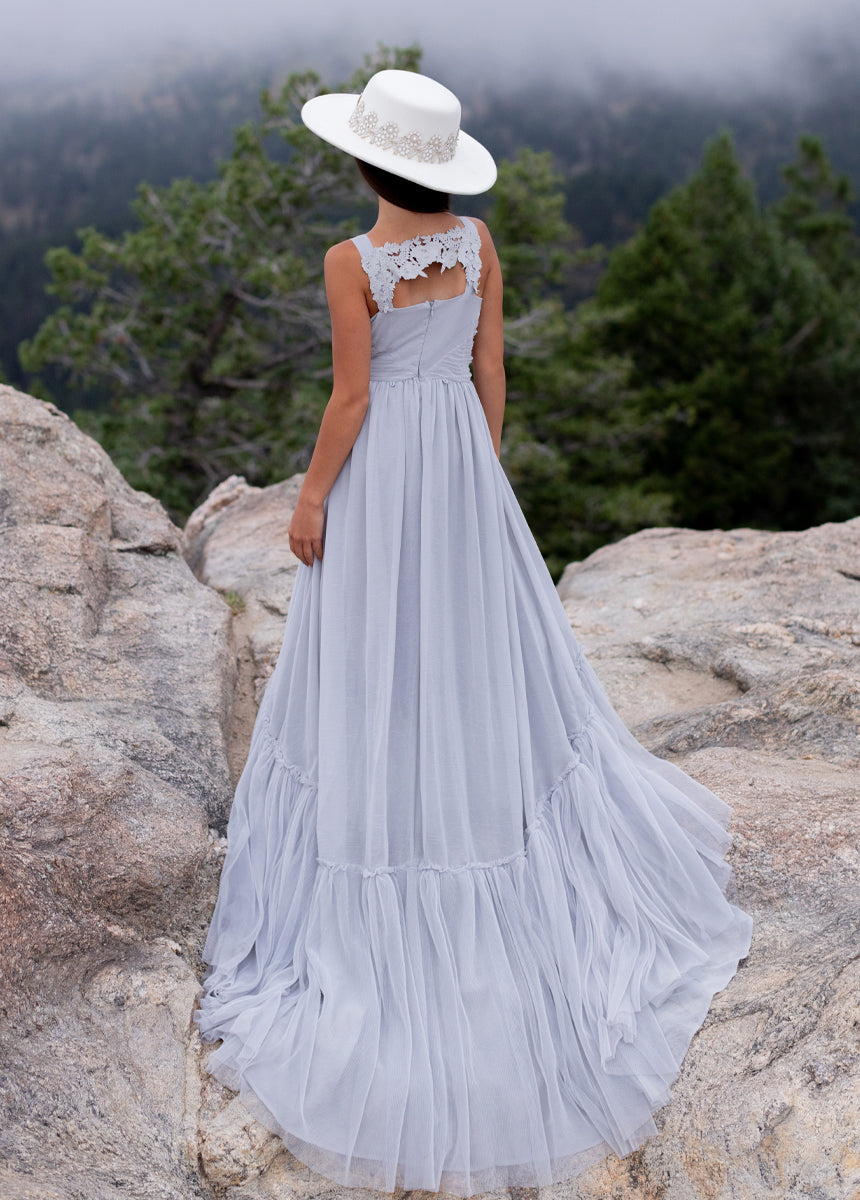 Maia Impact Dress in Blue Smoke