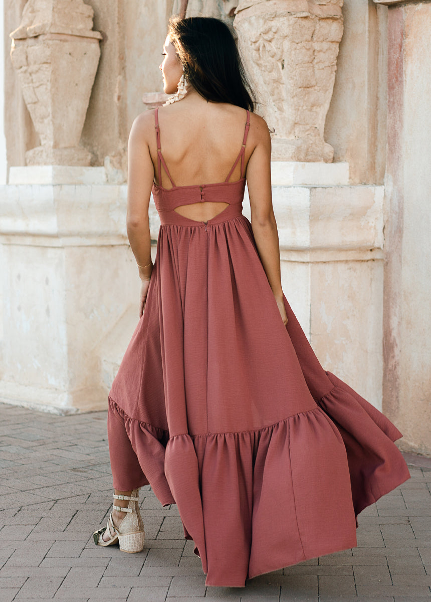 Mala Maxi Dress in Clay