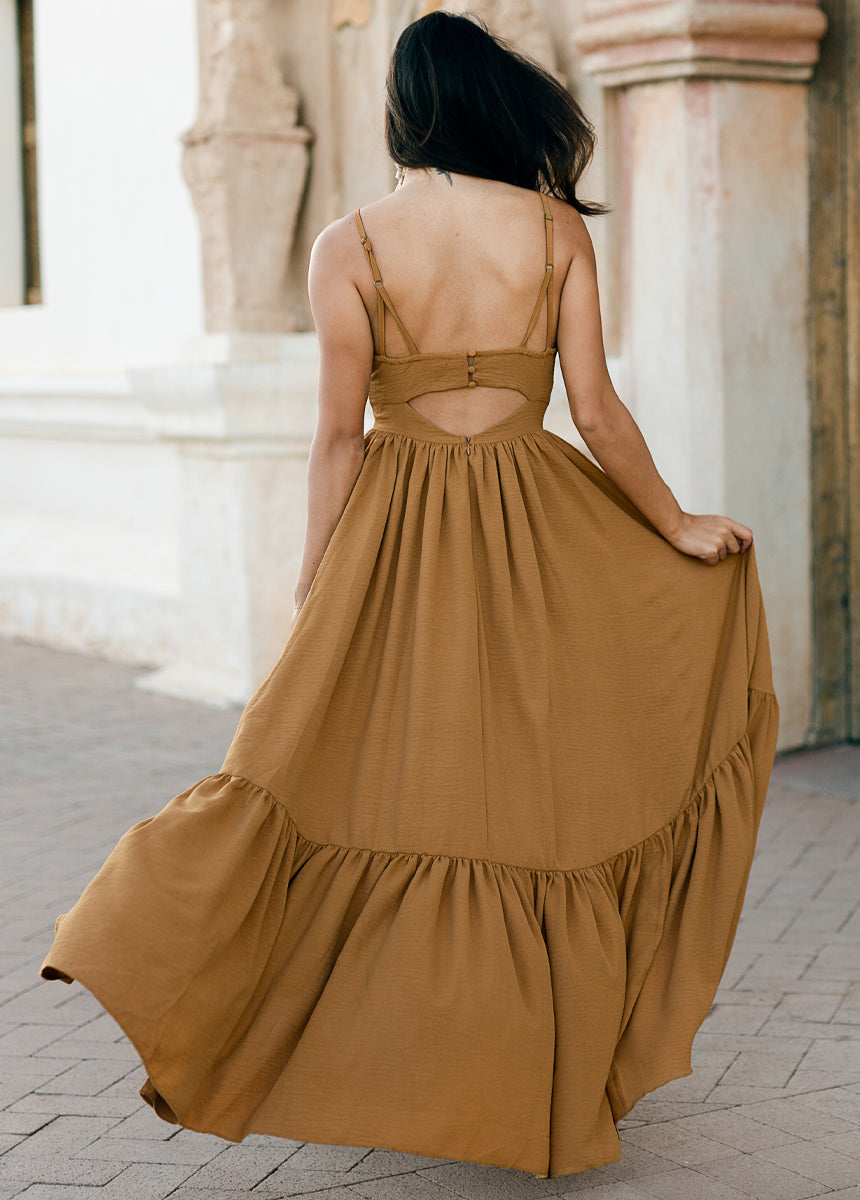 Mala Maxi Dress in Cumin