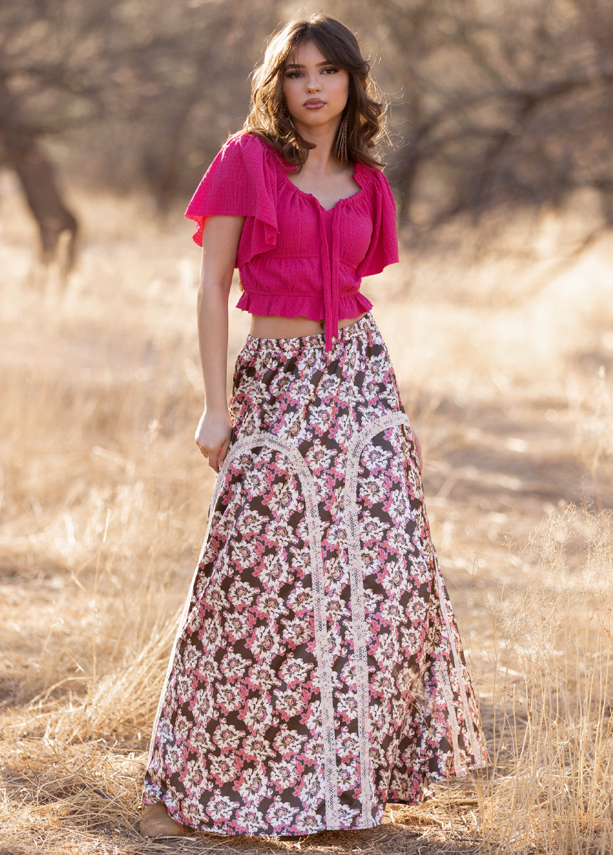 Marietta Top in Dusty Pink