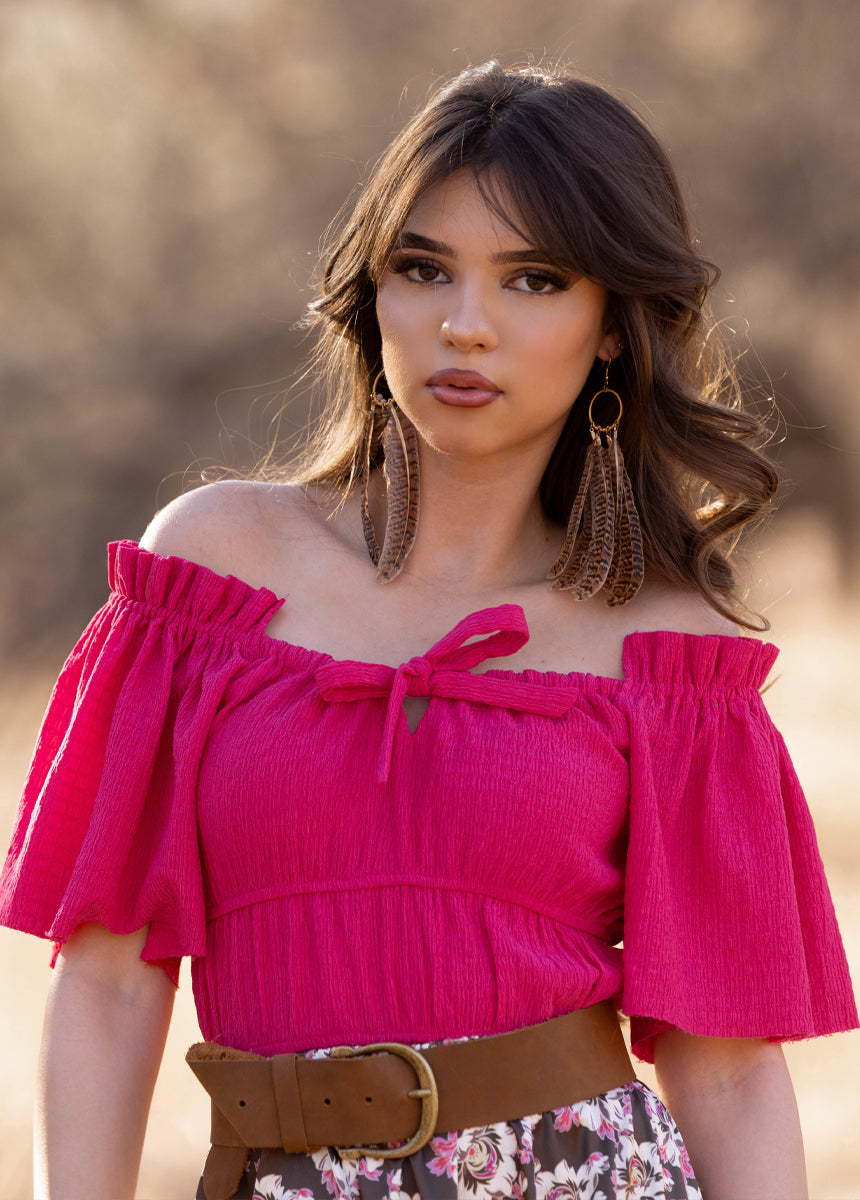 Marietta Top in Dusty Pink