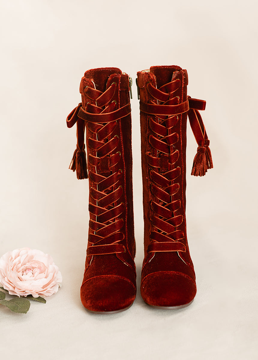 Marija Tall Boot in Brick