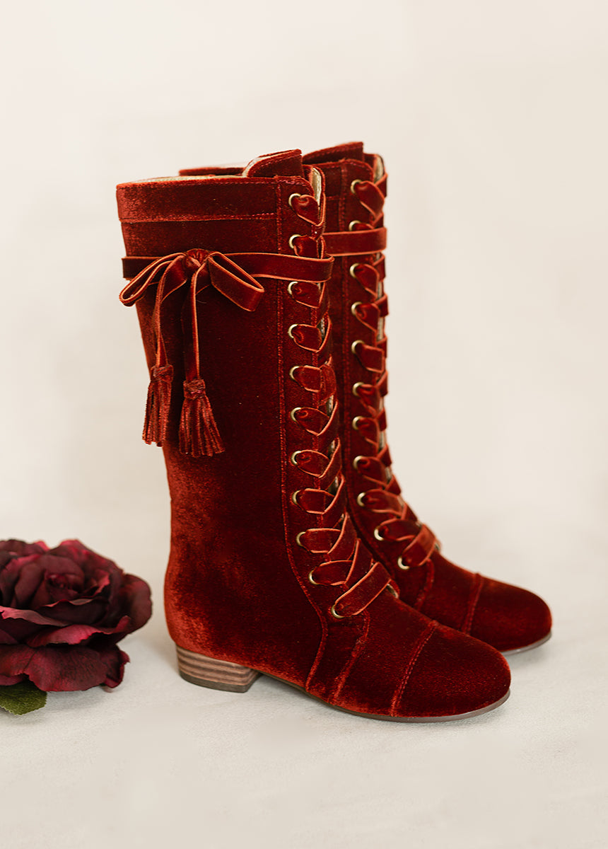 Marija Tall Boot in Brick