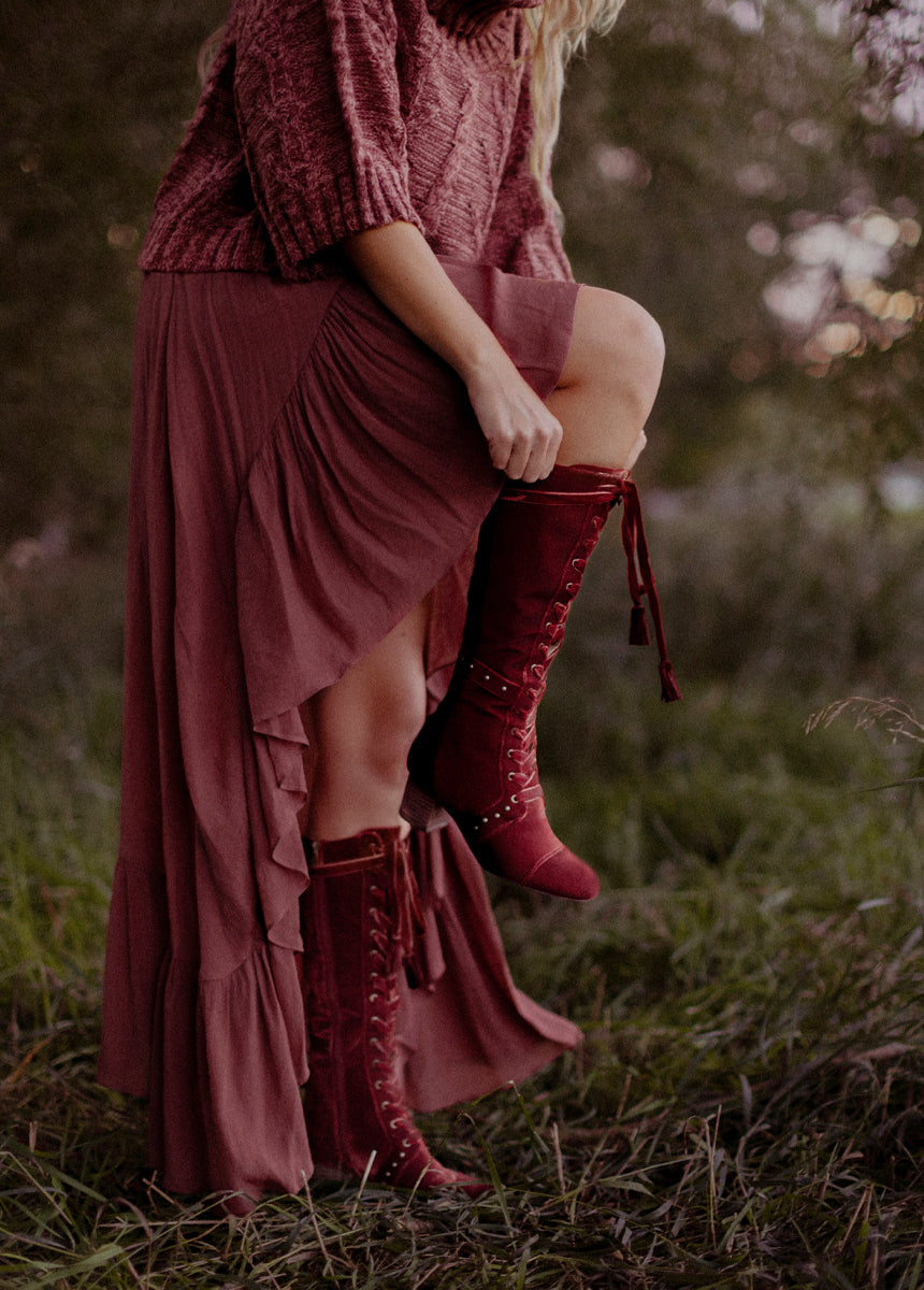 Marita Tall Boot in Brick