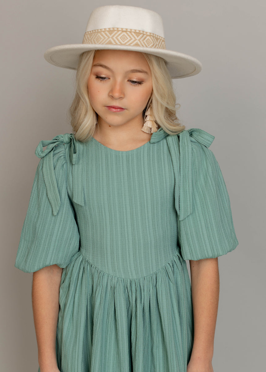 Maylie Dress in Aqua