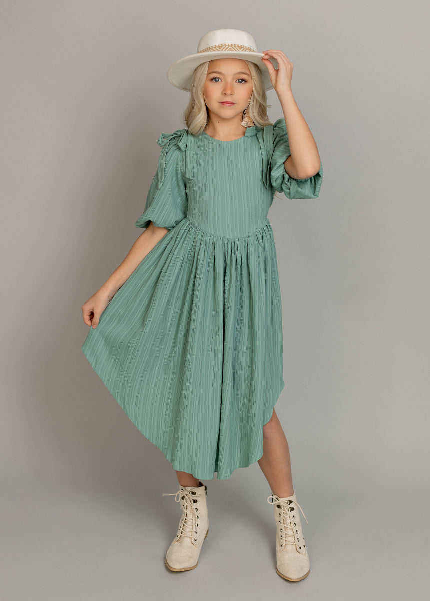 Maylie Dress in Aqua