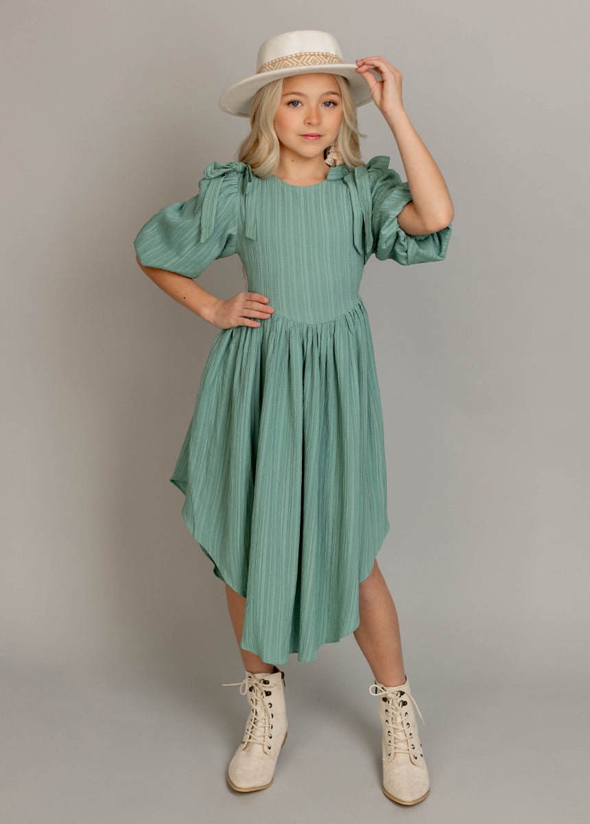 Maylie Dress in Aqua