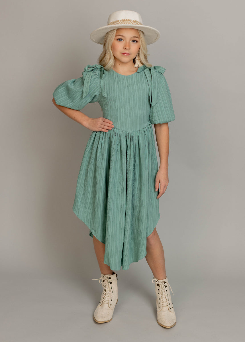 Maylie Dress in Aqua