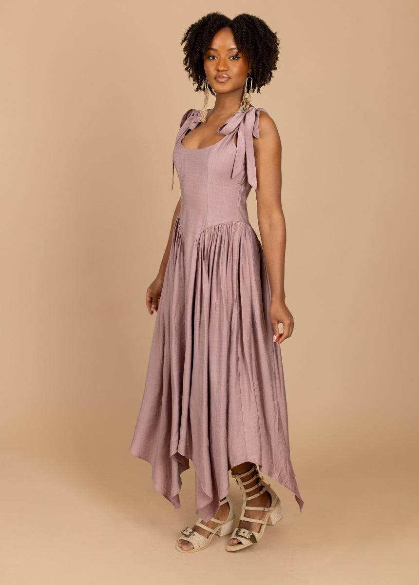 Mayreli Dress in Rosetan