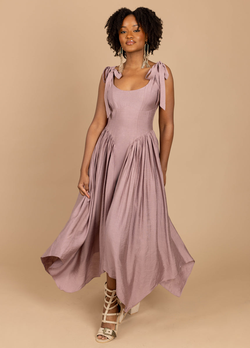 Mayreli Dress in Rosetan