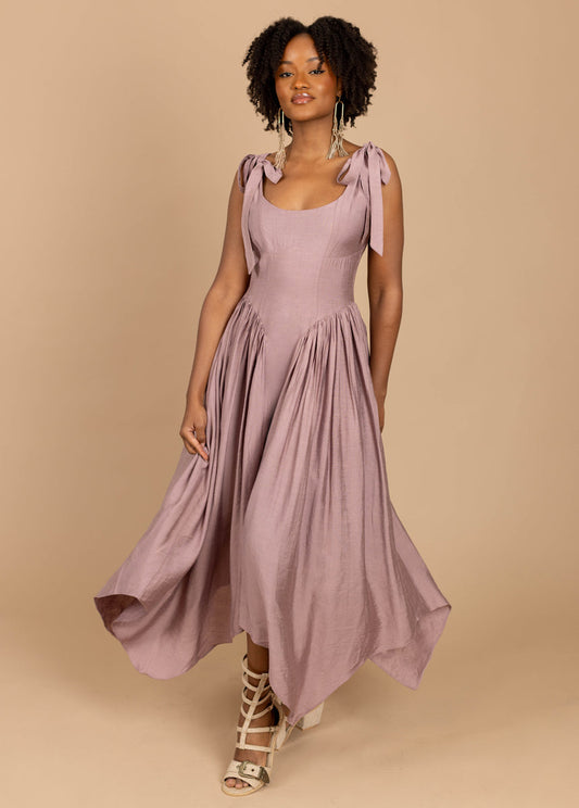 Mayreli Dress in Rosetan