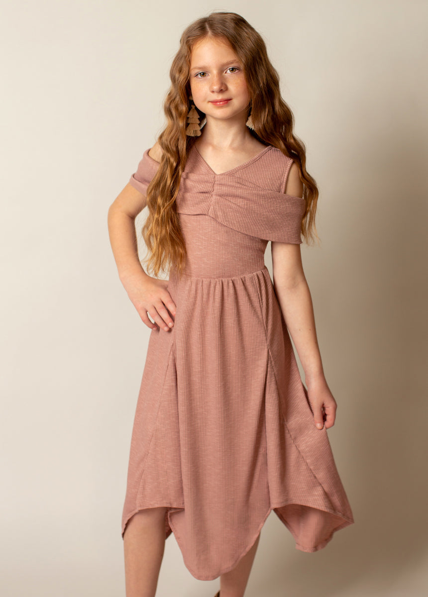 Medora Dress in Nude Pink