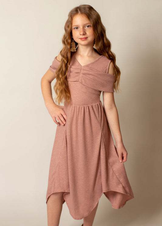 Medora Dress in Nude Pink