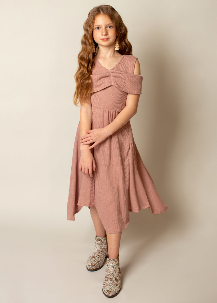 Medora Dress in Nude Pink