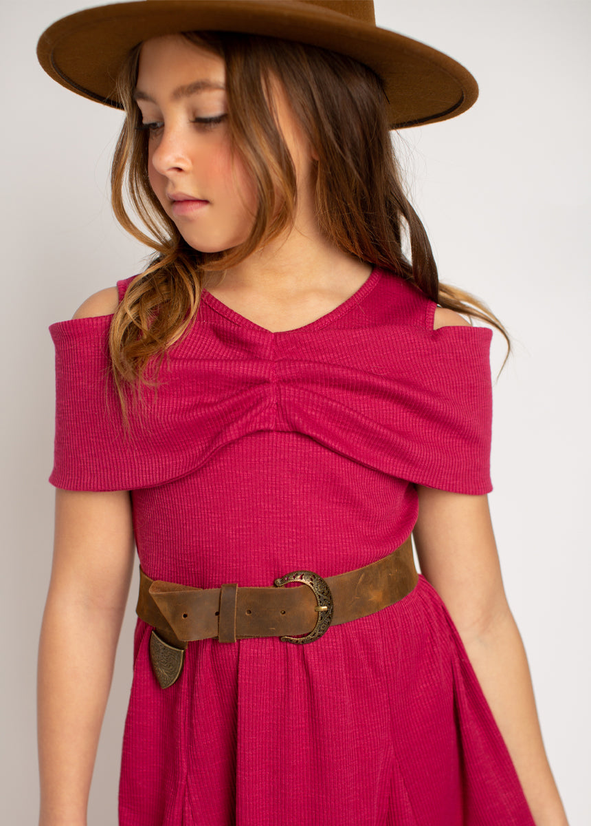 Medora Dress in Barberry