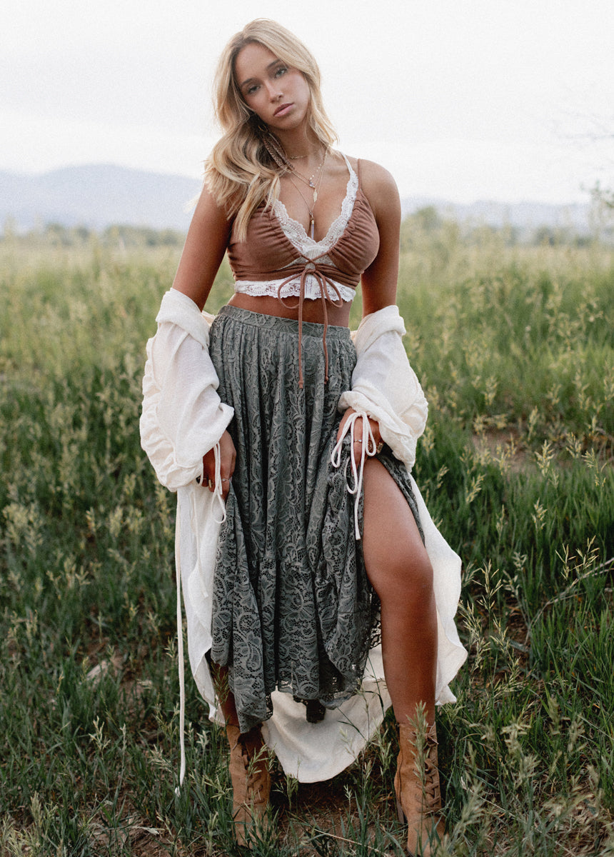 Poesy Skirt in Agave