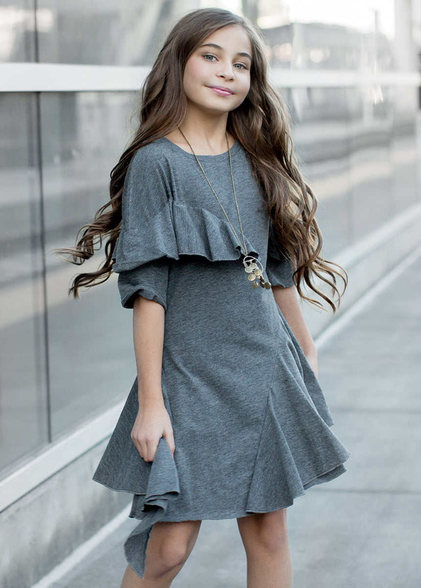 Phoenix Necklace in Antique Brass