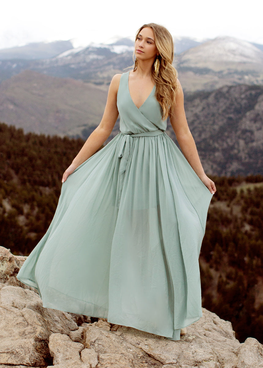 Miriam Dress in Seaglass