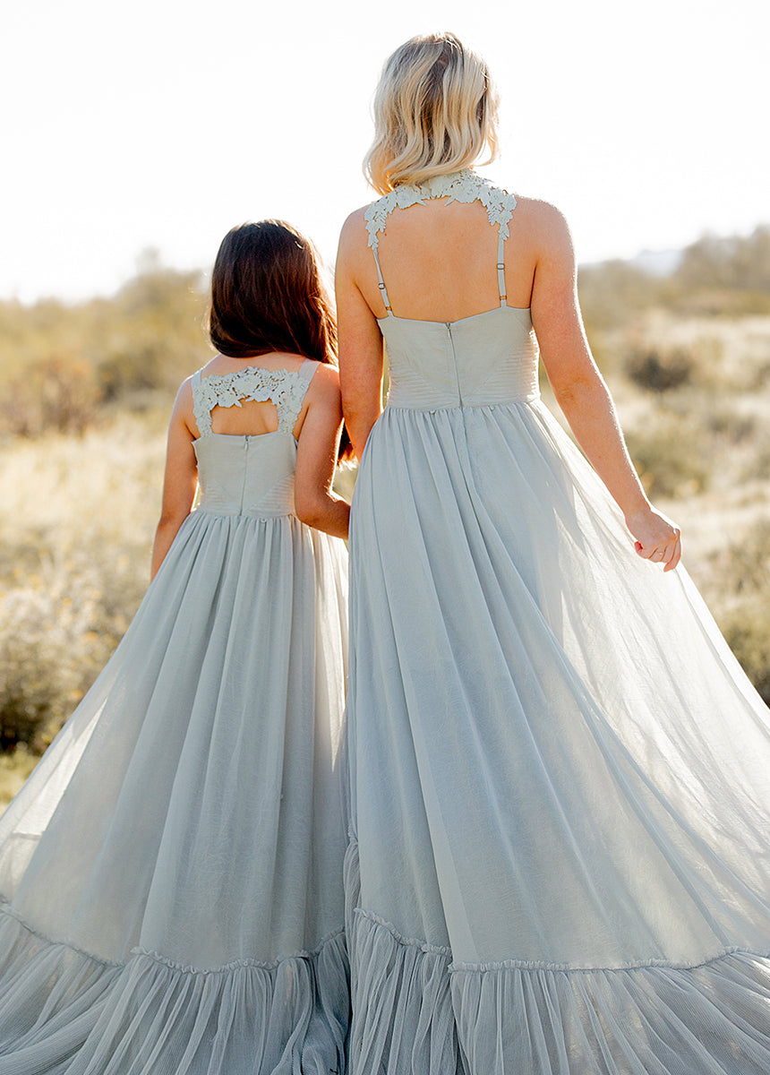 Mckenna Impact Dress in Blue Smoke