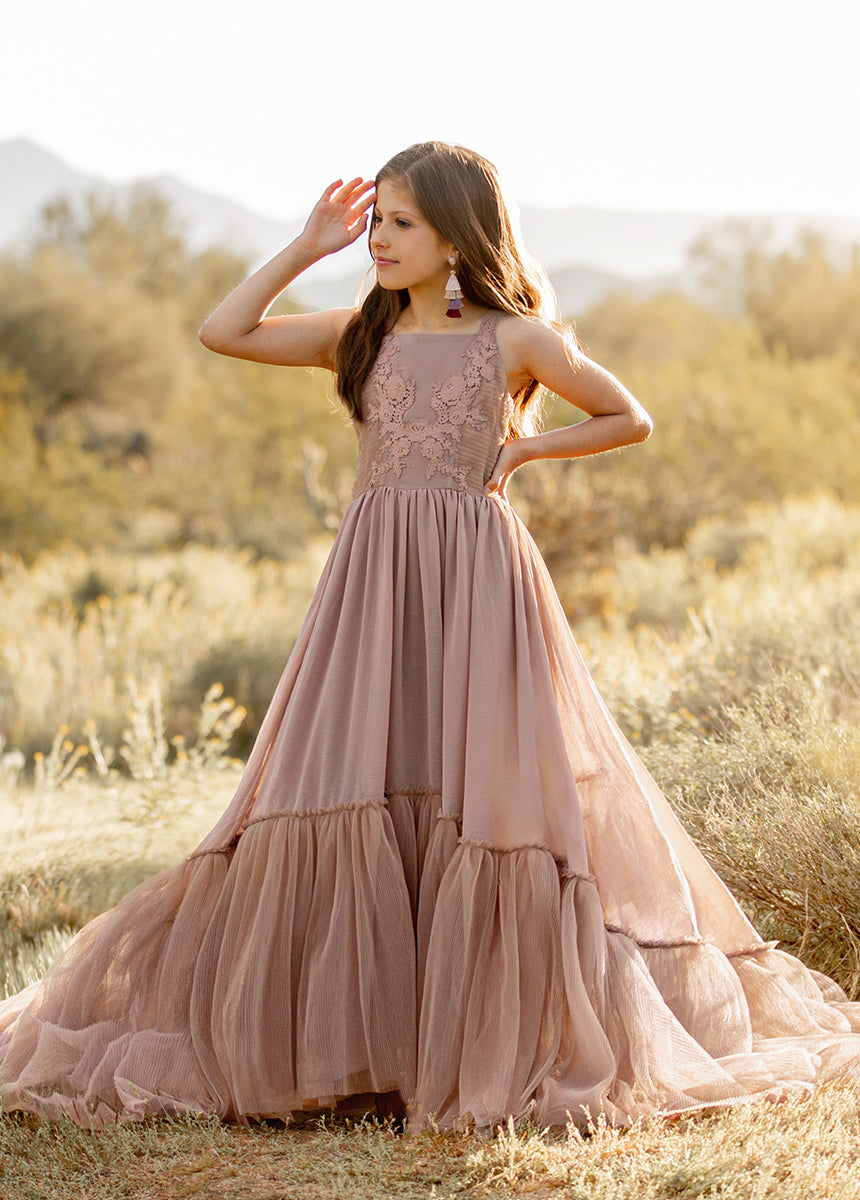 Maia Impact Dress in Rose Taupe