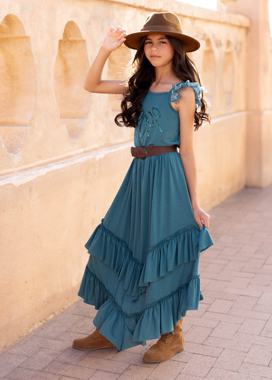 Terrea Skirt in Teal