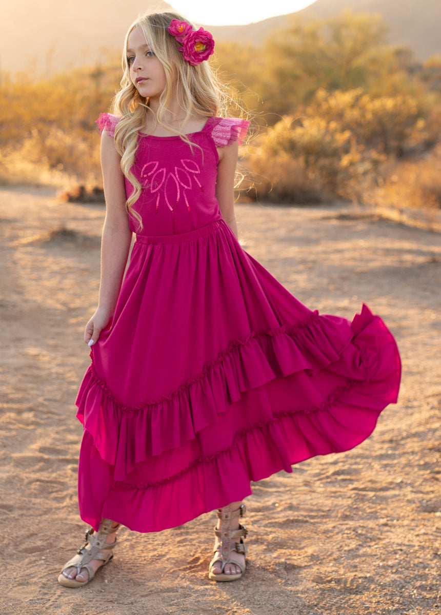 Terrea Skirt in Fuchsia