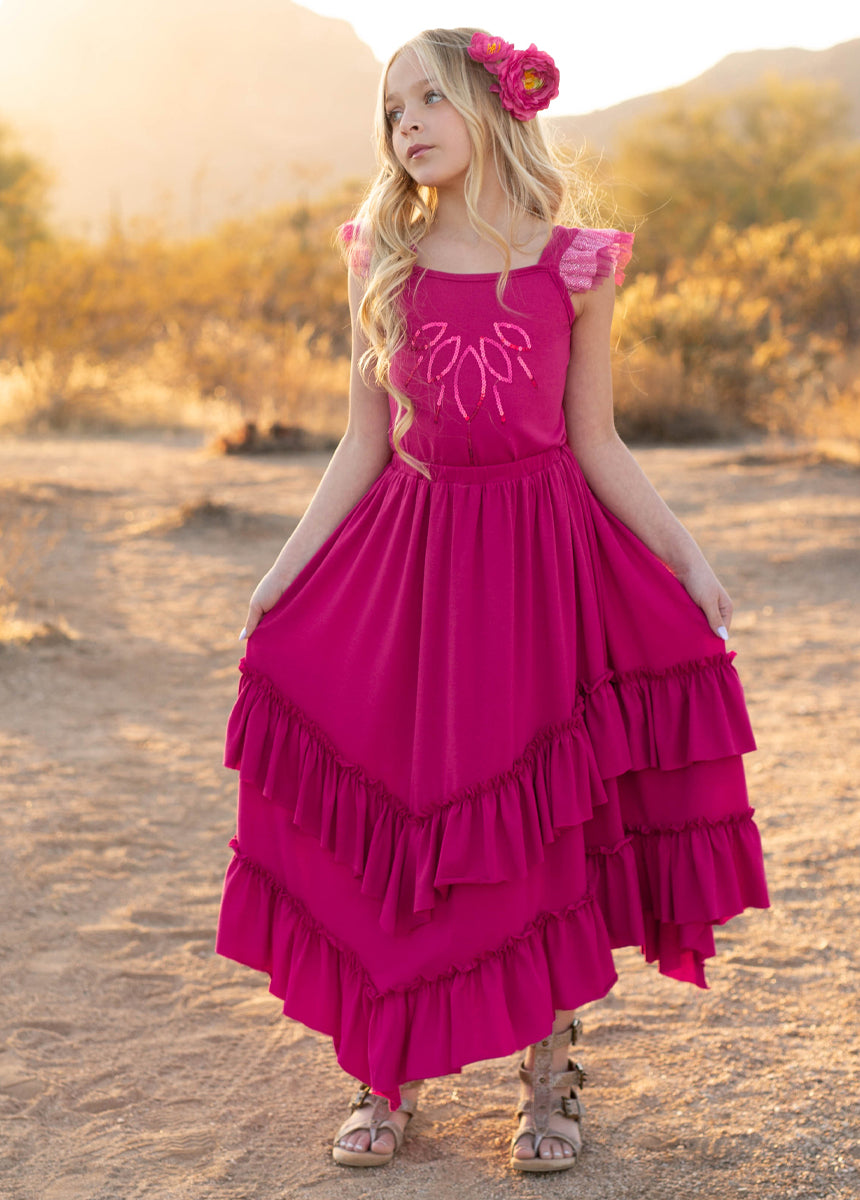 Terrea Skirt in Fuchsia