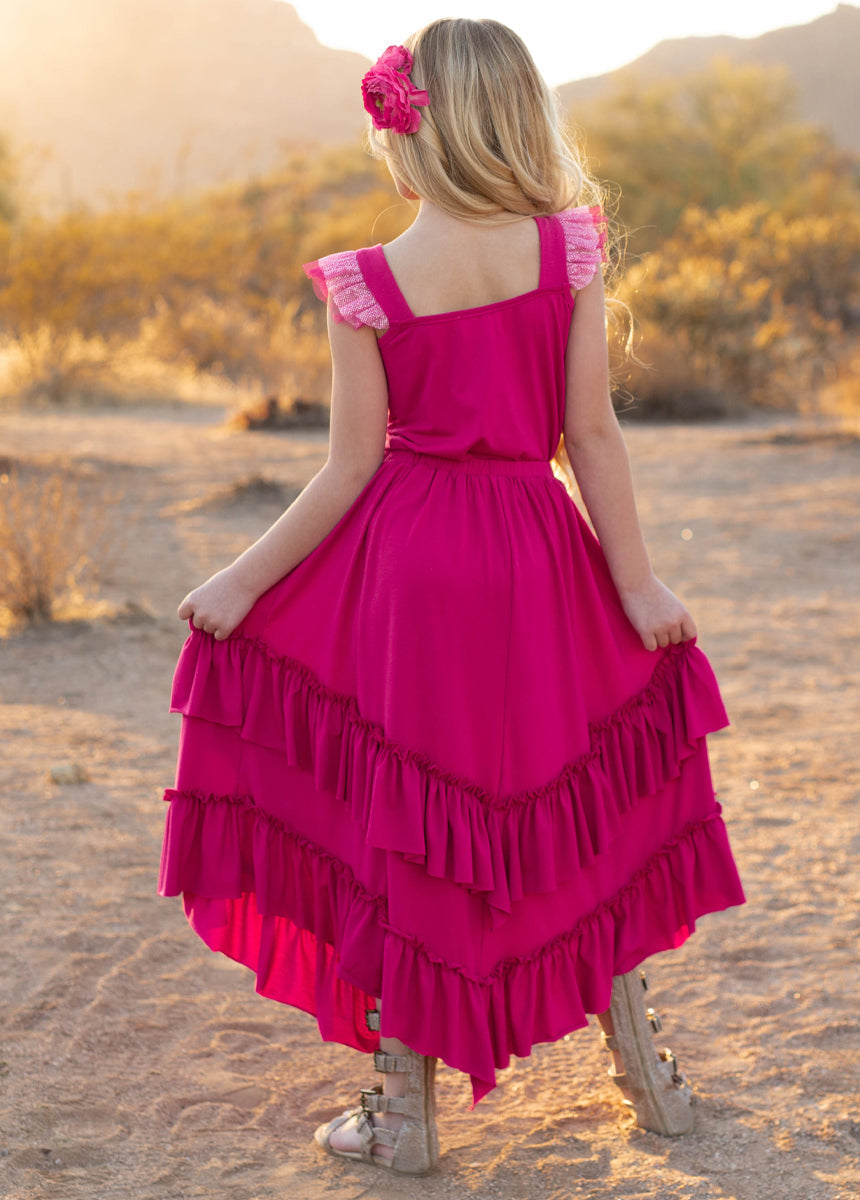 Terrea Skirt in Fuchsia