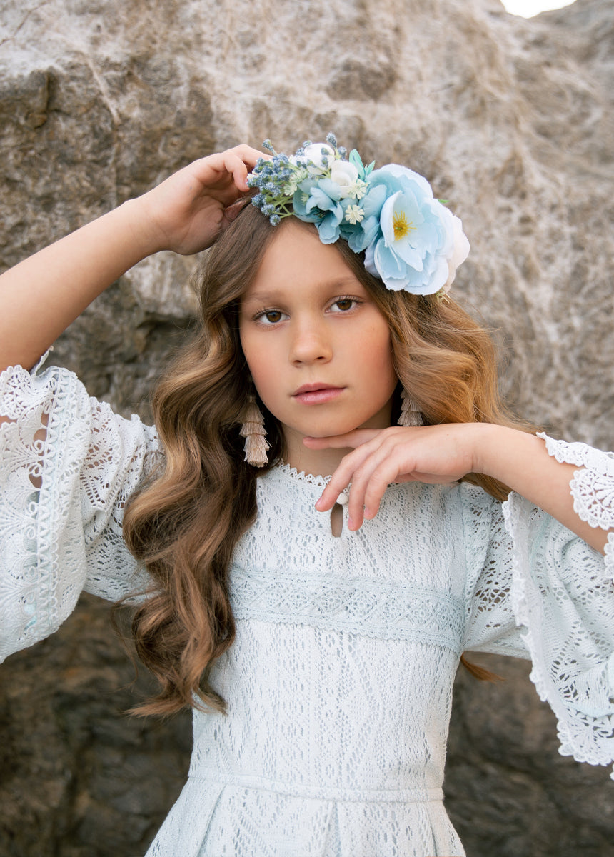 Murni Dress in Blue Whisper