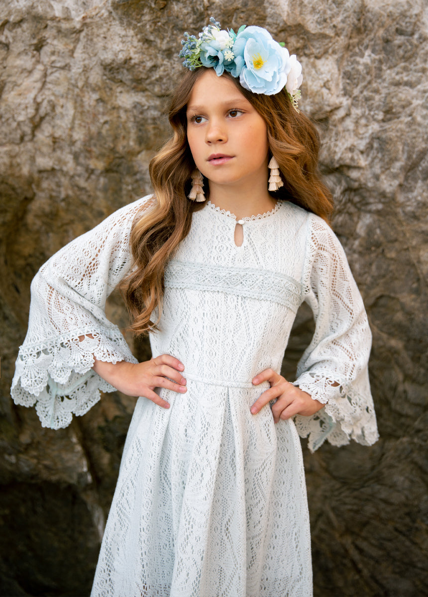 Murni Dress in Blue Whisper