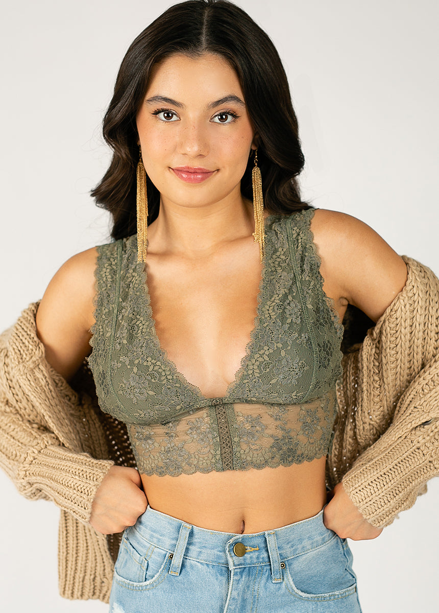 Sylvan Bralette in Olive