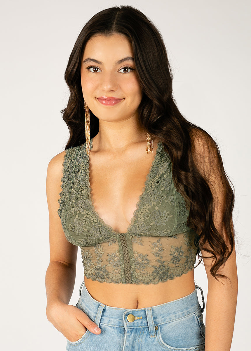 Sylvan Bralette in Olive