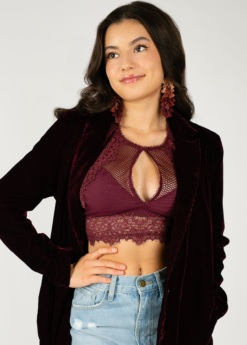 Myranda Bralette in Plum