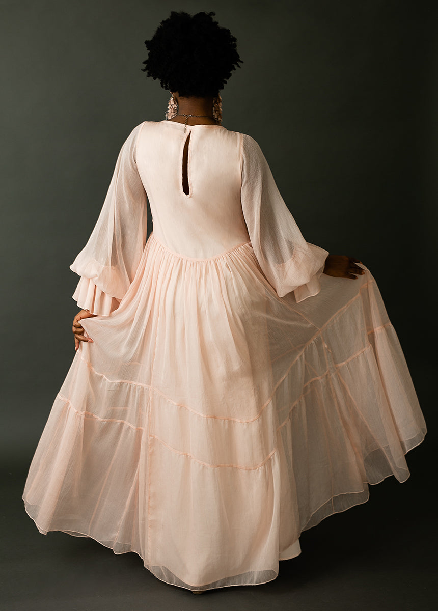 Ninette Maxi Dress in Blush